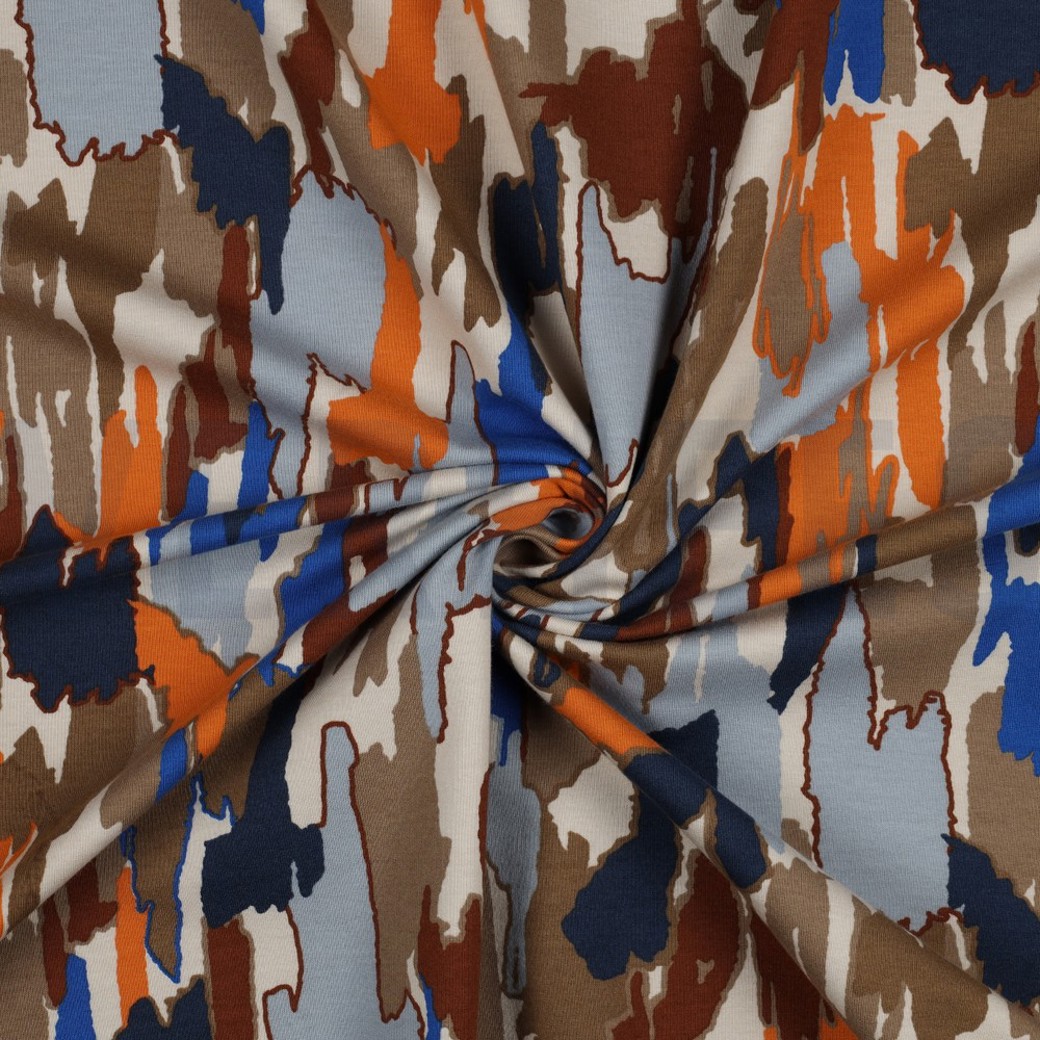 SOFT SWEAT ABSTRACT PAINT BEIGE #2