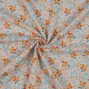 DOUBLE GAUZE DIGITAL FLOWERS WHITE (thumbnail) #2