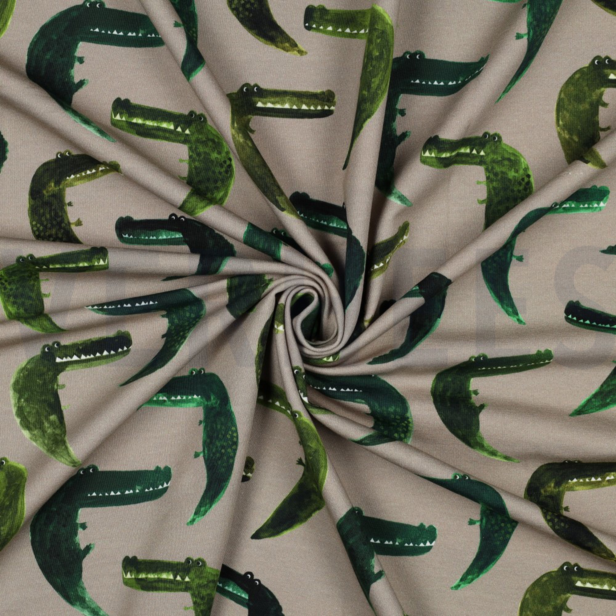 FRENCH TERRY DIGITAL CROCODILE TAUPE (high resolution) #2
