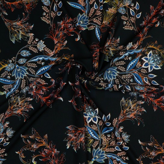 MAGNOLIA STRETCH DIGITAL SCHWARZ #7