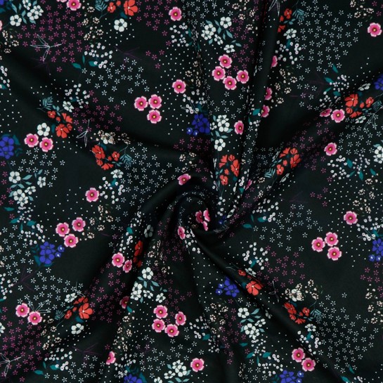 MAGNOLIA STRETCH DIGITAL SCHWARZ #7