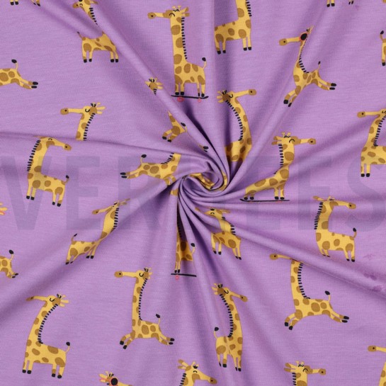 JERSEY GIRAFFEN LAVENDEL #7