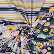 JERSEY PATCHES AND STRIPES MULTI COLOUR (thumbnail) #2