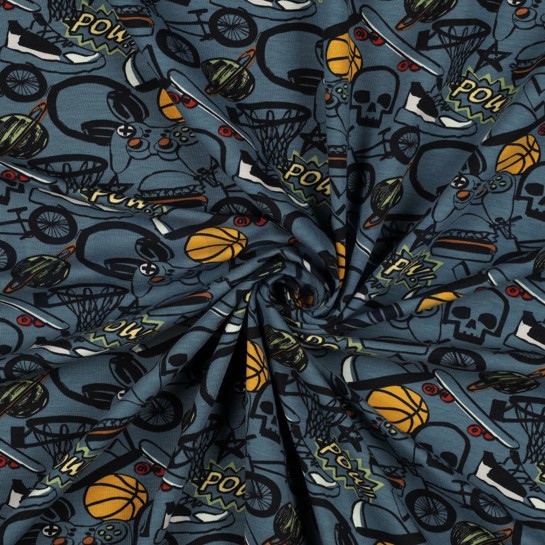 JERSEY COOL JEANSBLAU #7