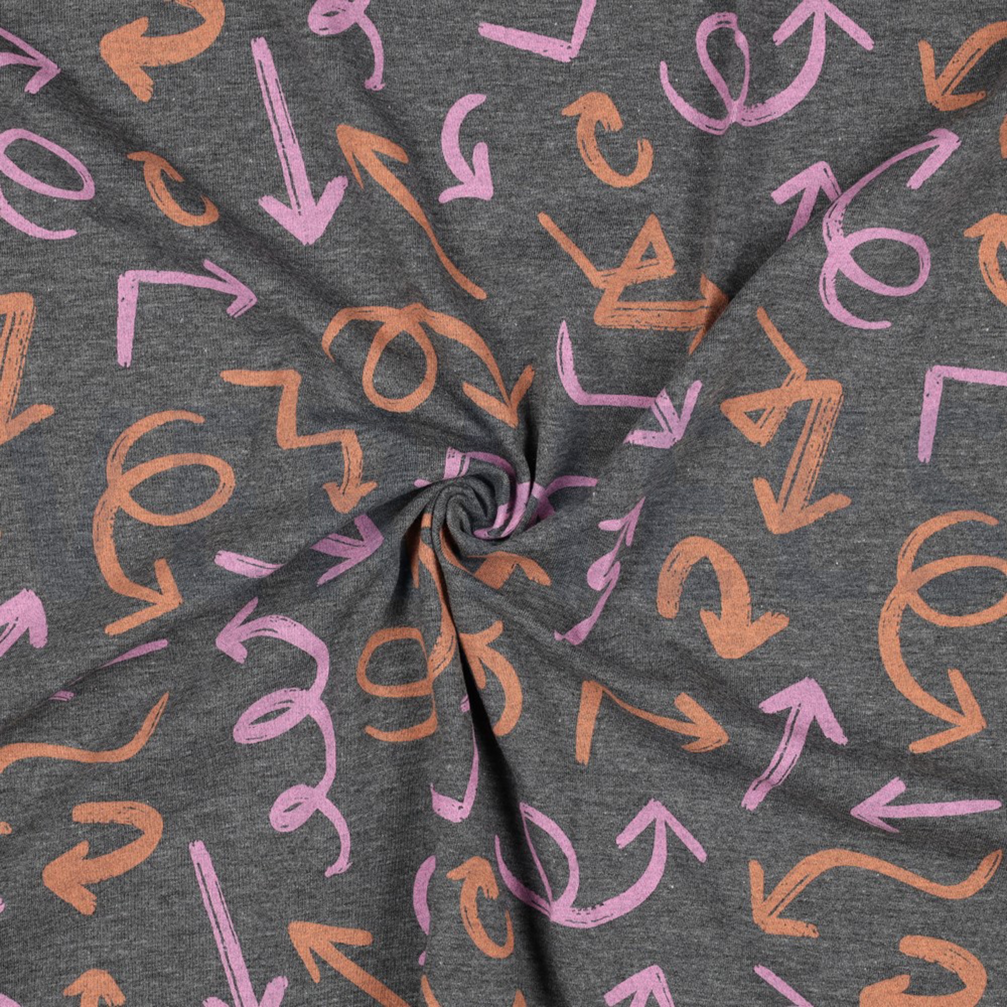 JERSEY MELANGE ARROWS GREY MELANGE (high resolution) #2