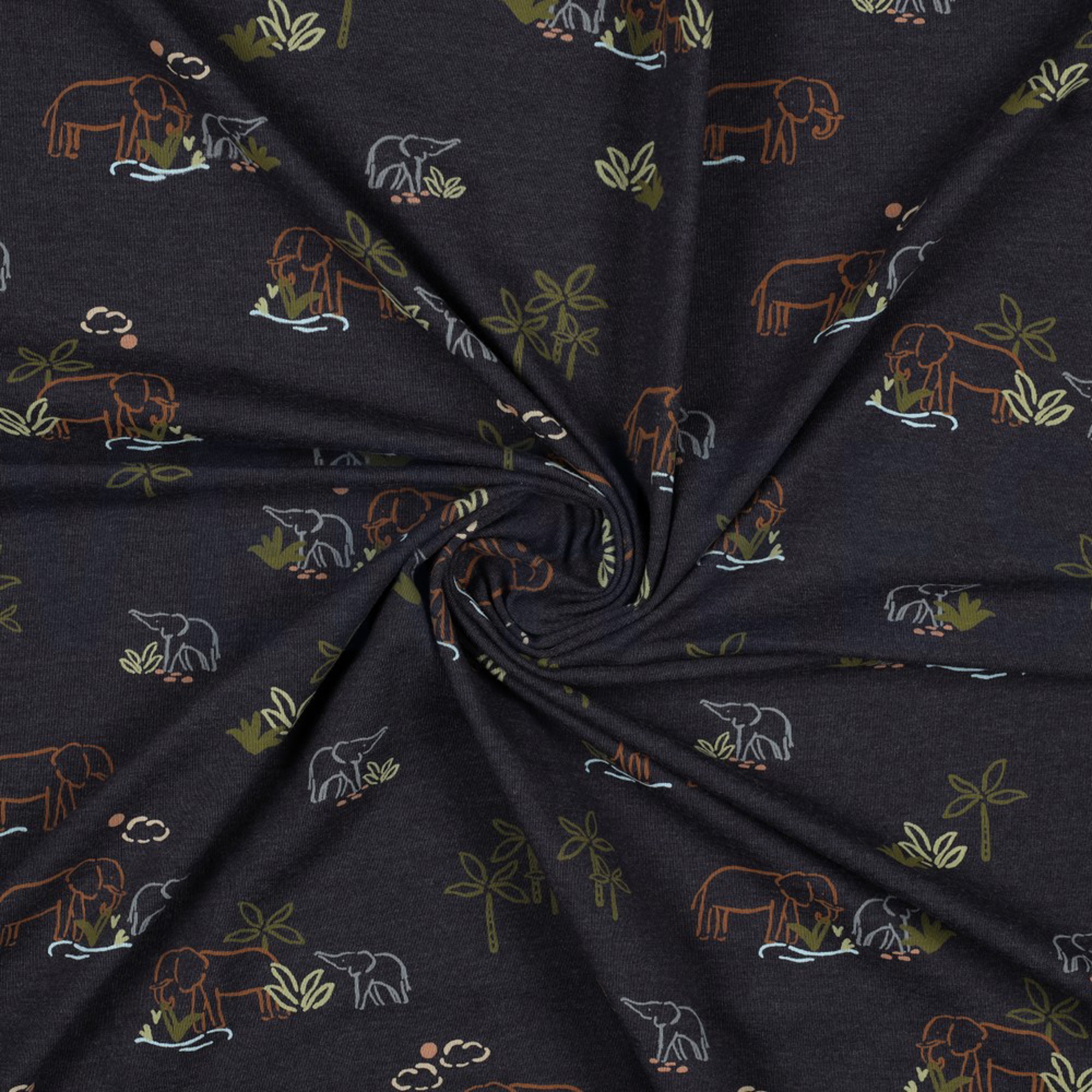 JERSEY MELANGE ELEPHANTS INDIGO MELANGE (high resolution) #2