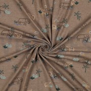 JERSEY MELANGE ELEPHANTS TAUPE MELANGE (thumbnail) #2