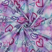 JERSEY DIGITAL GIRLY GRAFFITI LIGHT LAVENDER (thumbnail) #2