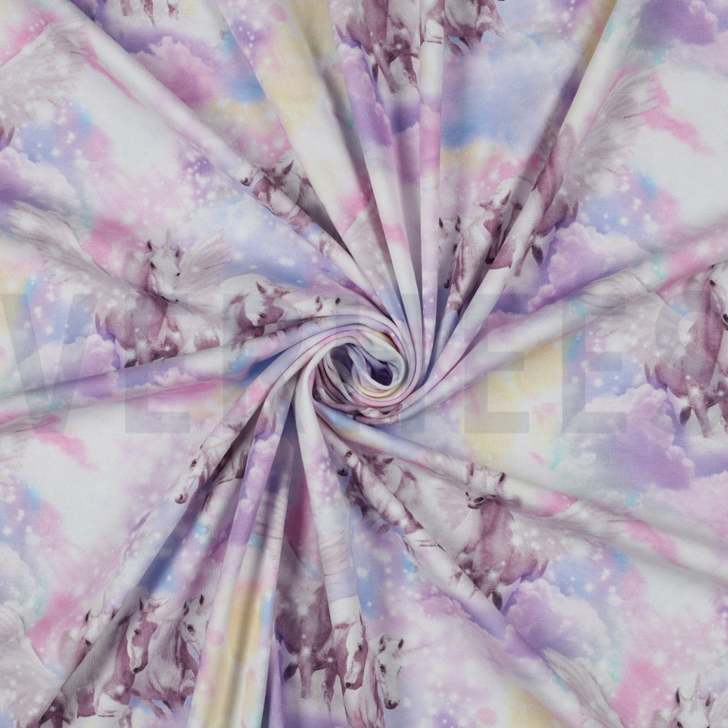 JERSEY DIGITAL UNICORNS CLOUDS LAVENDER #2