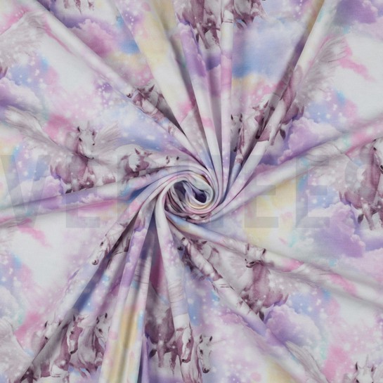 JERSEY DIGITAL LICORNES NUAGES LAVANDE #7