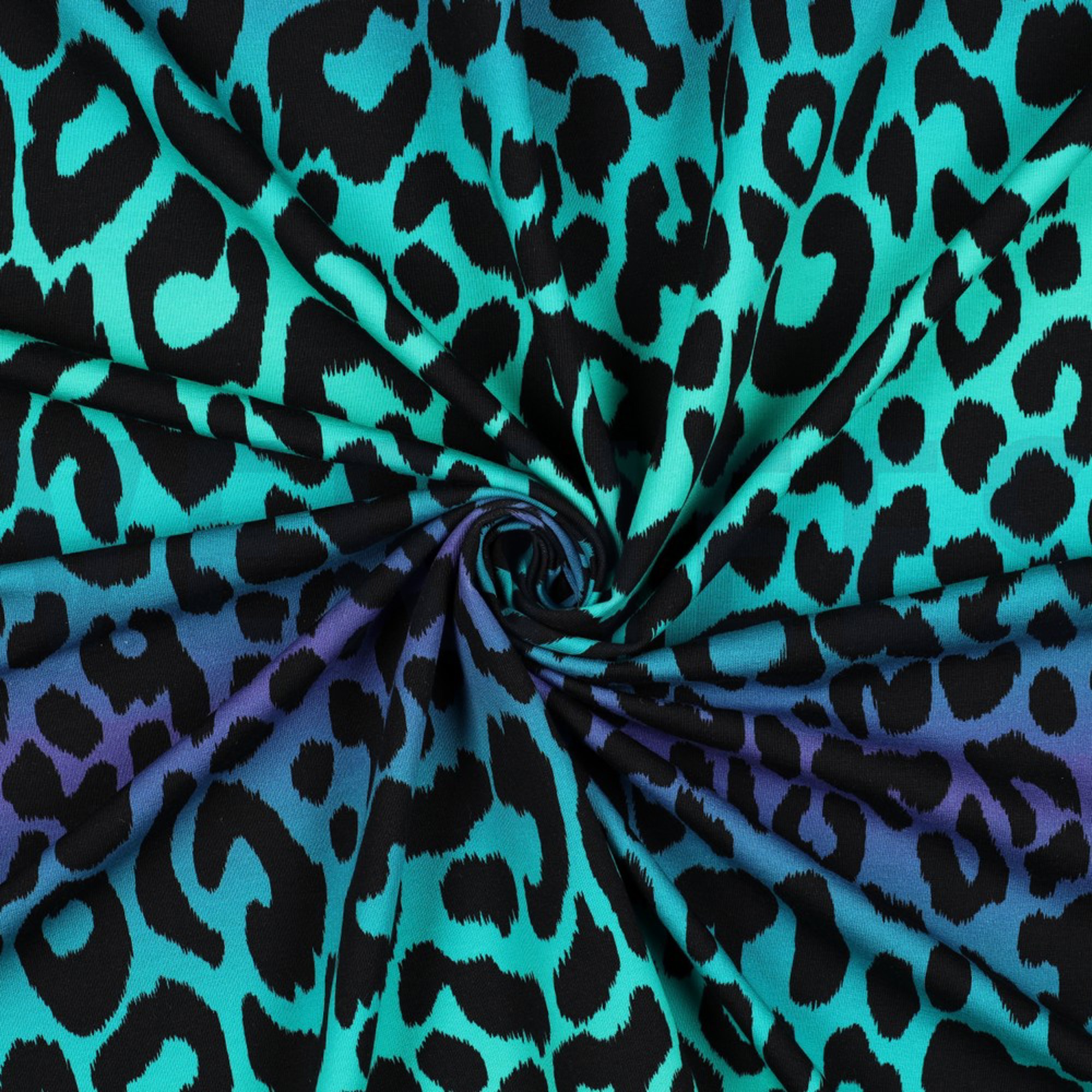 FRENCH TERRY DIGITAL ANIMAL SKIN GREEN (high resolution) #2