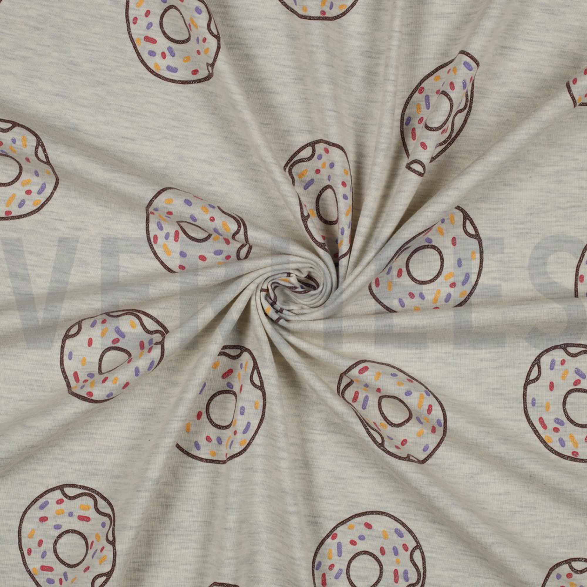 JERSEY MELANGE GLITTER DONUTS ECRU MELANGE (high resolution) #2