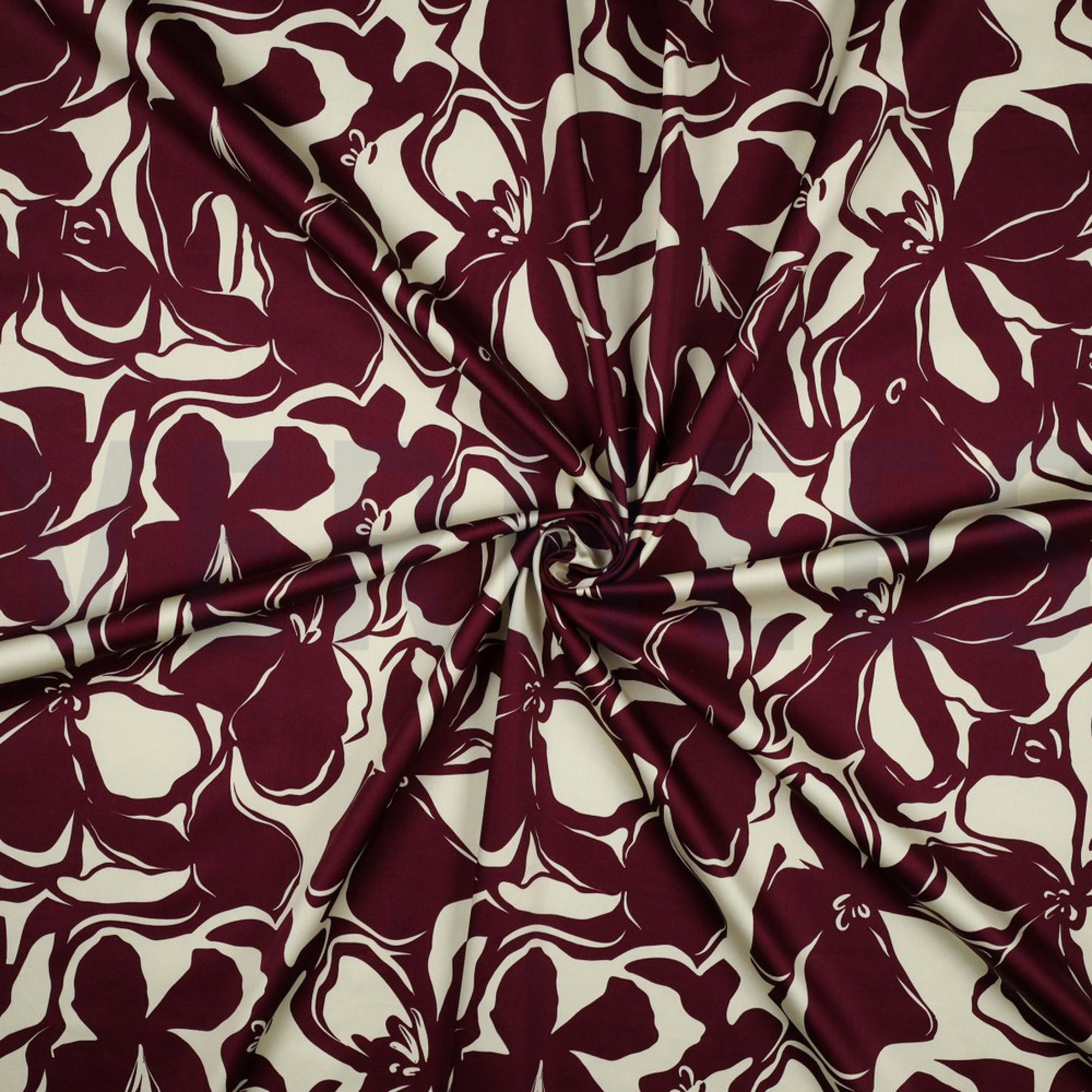 COTTON SATIN FLOWERS BORDEAUX (high resolution) #2