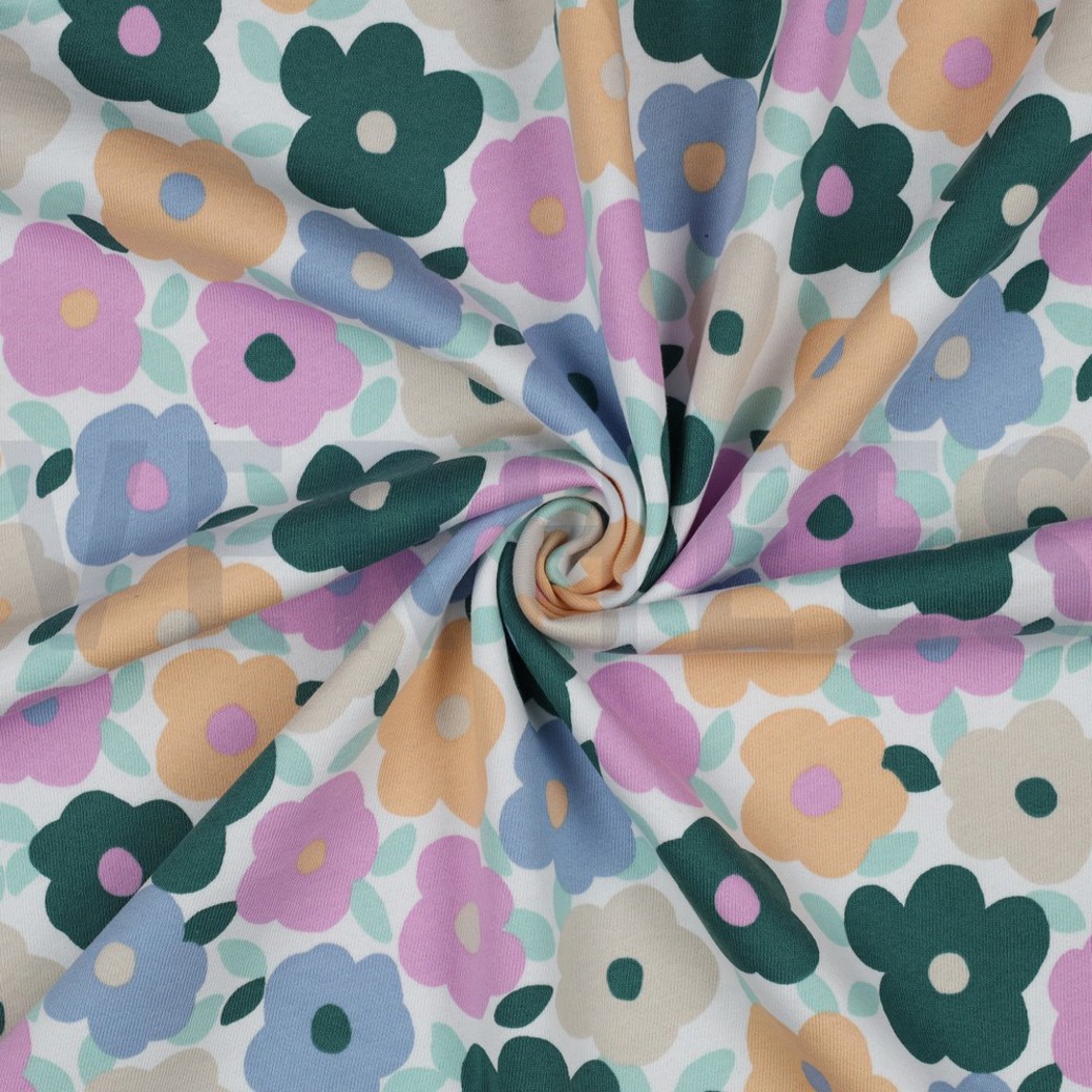 JOGGING FLOWERS WHITE #2