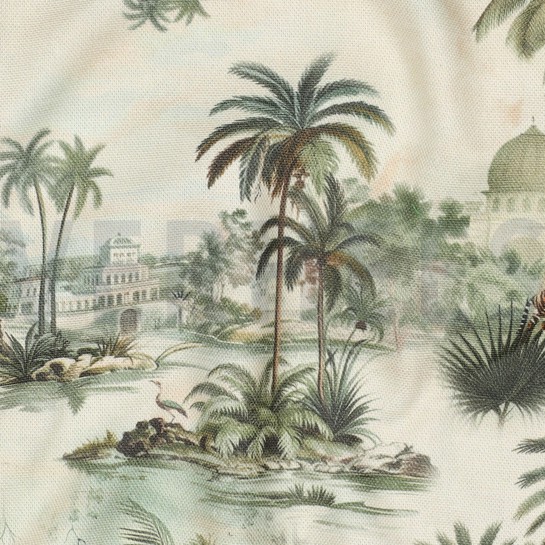 CANVAS DIGITAL TROPICAL FOREST SAGE #7