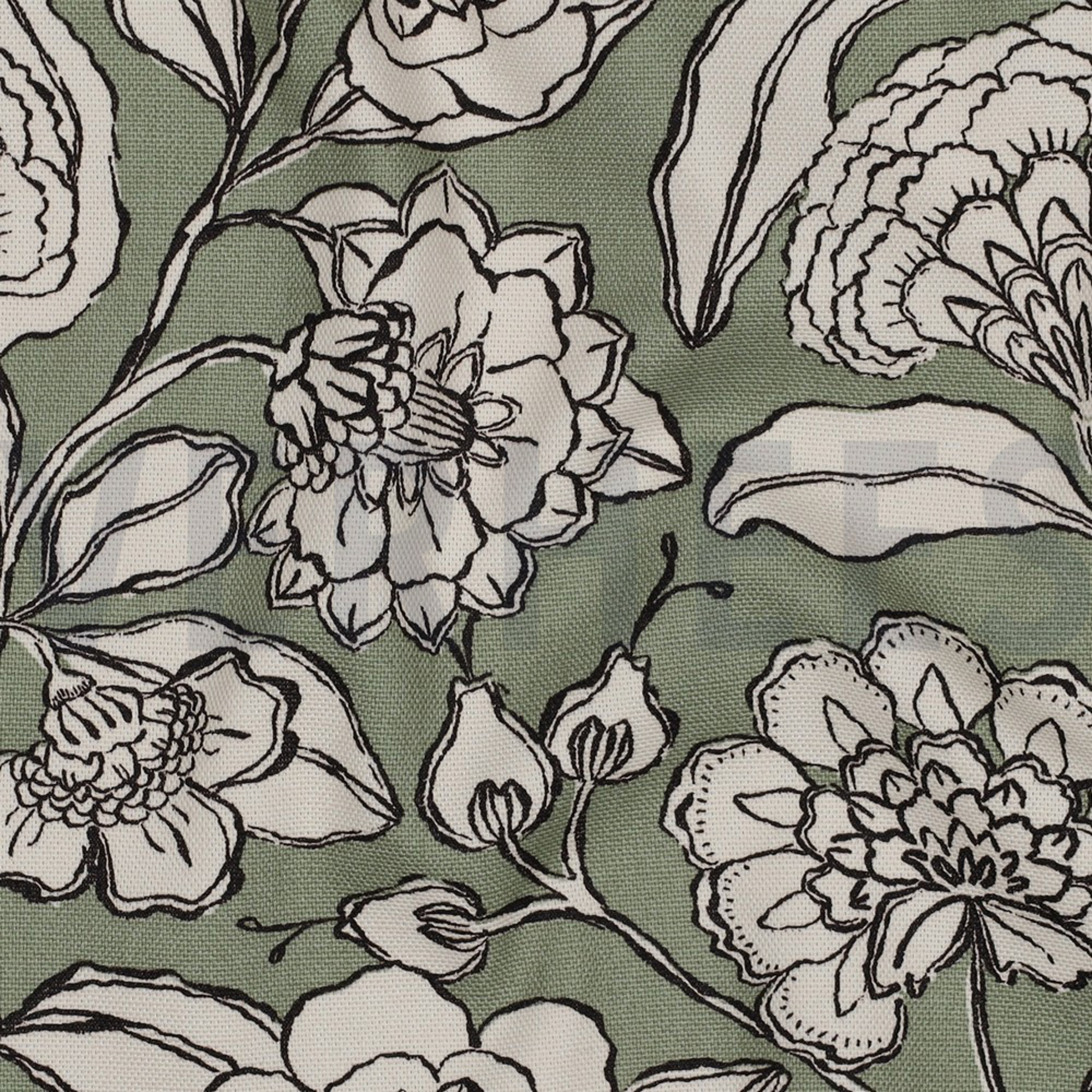 CANVAS FLOWERS SAGE (high resolution) #2