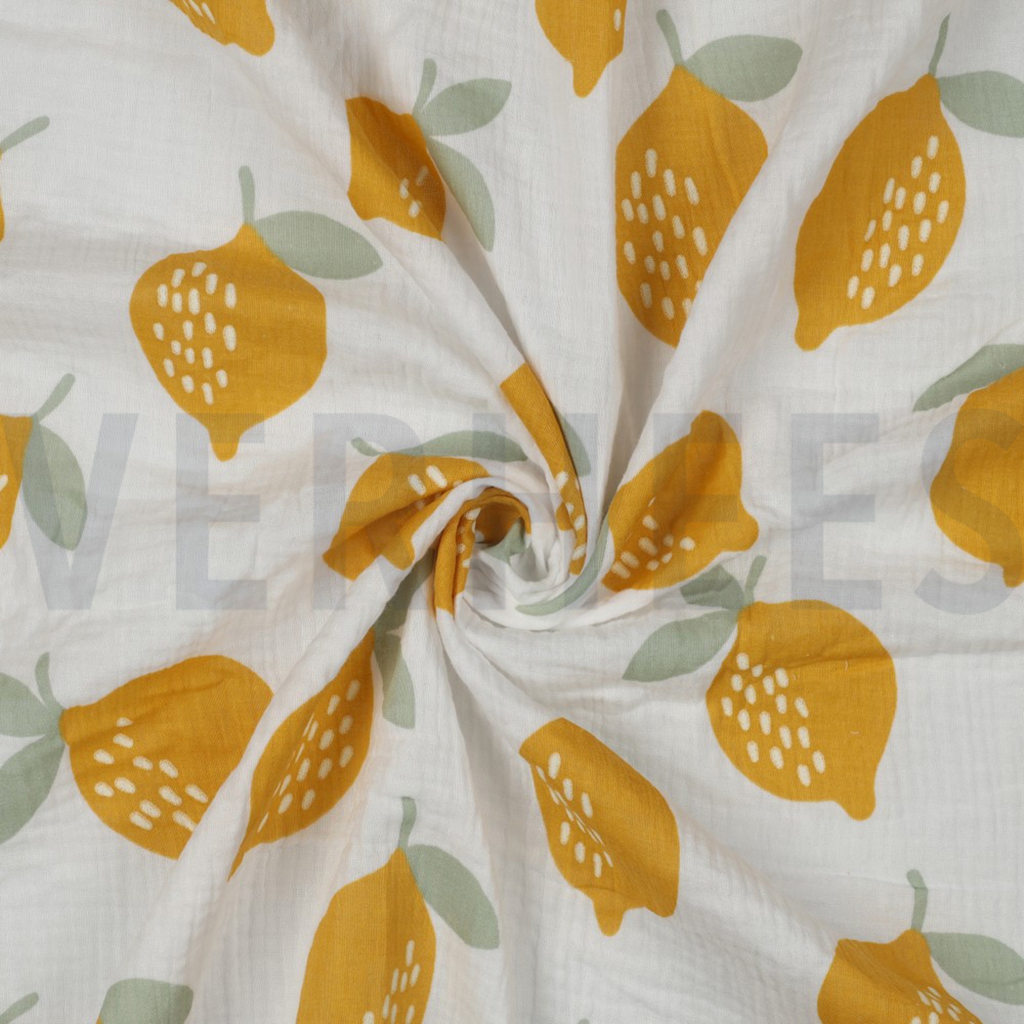 DOUBLE GAUZE LEMONS WHITE (high resolution) #2