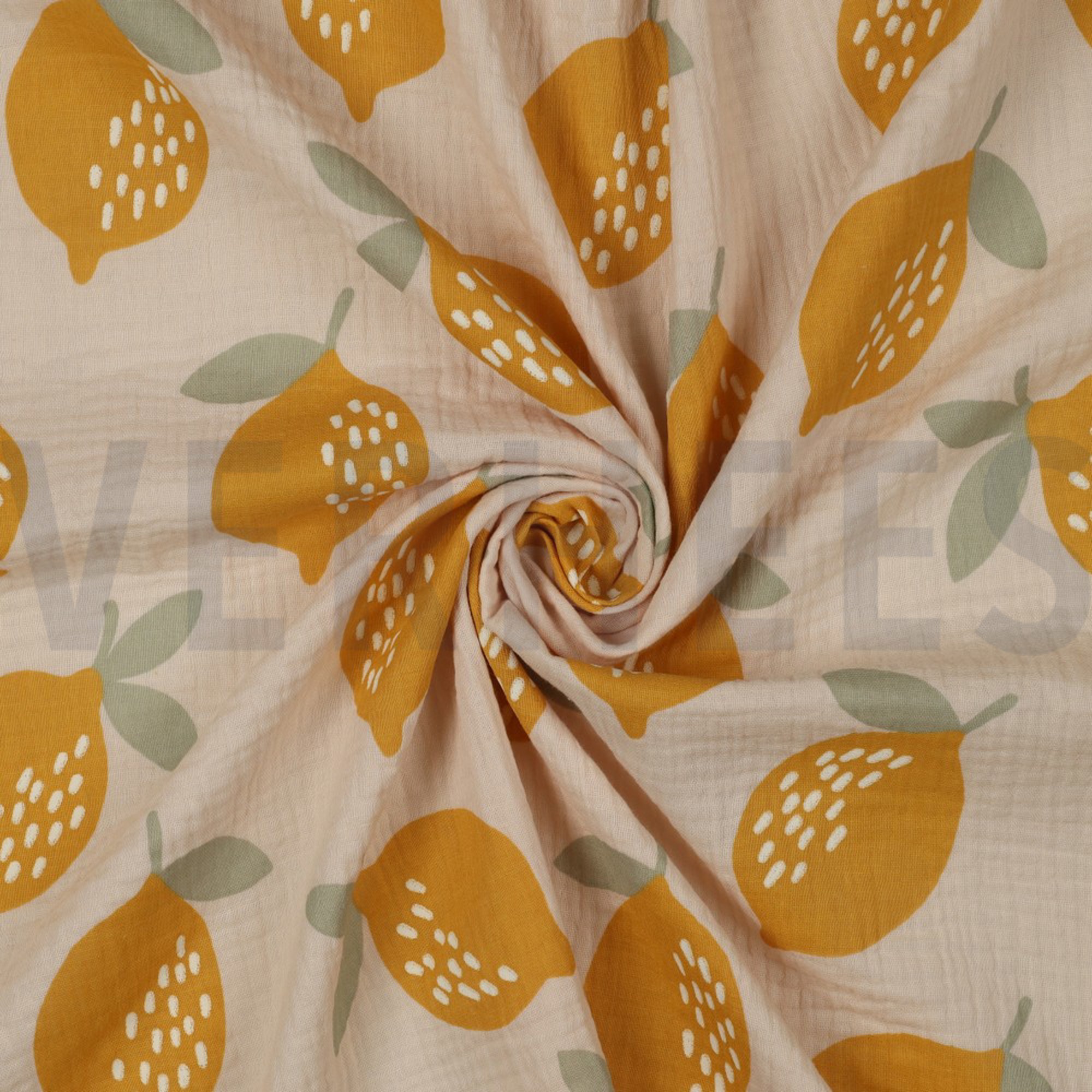 DOUBLE GAUZE LEMONS SAND (high resolution) #2