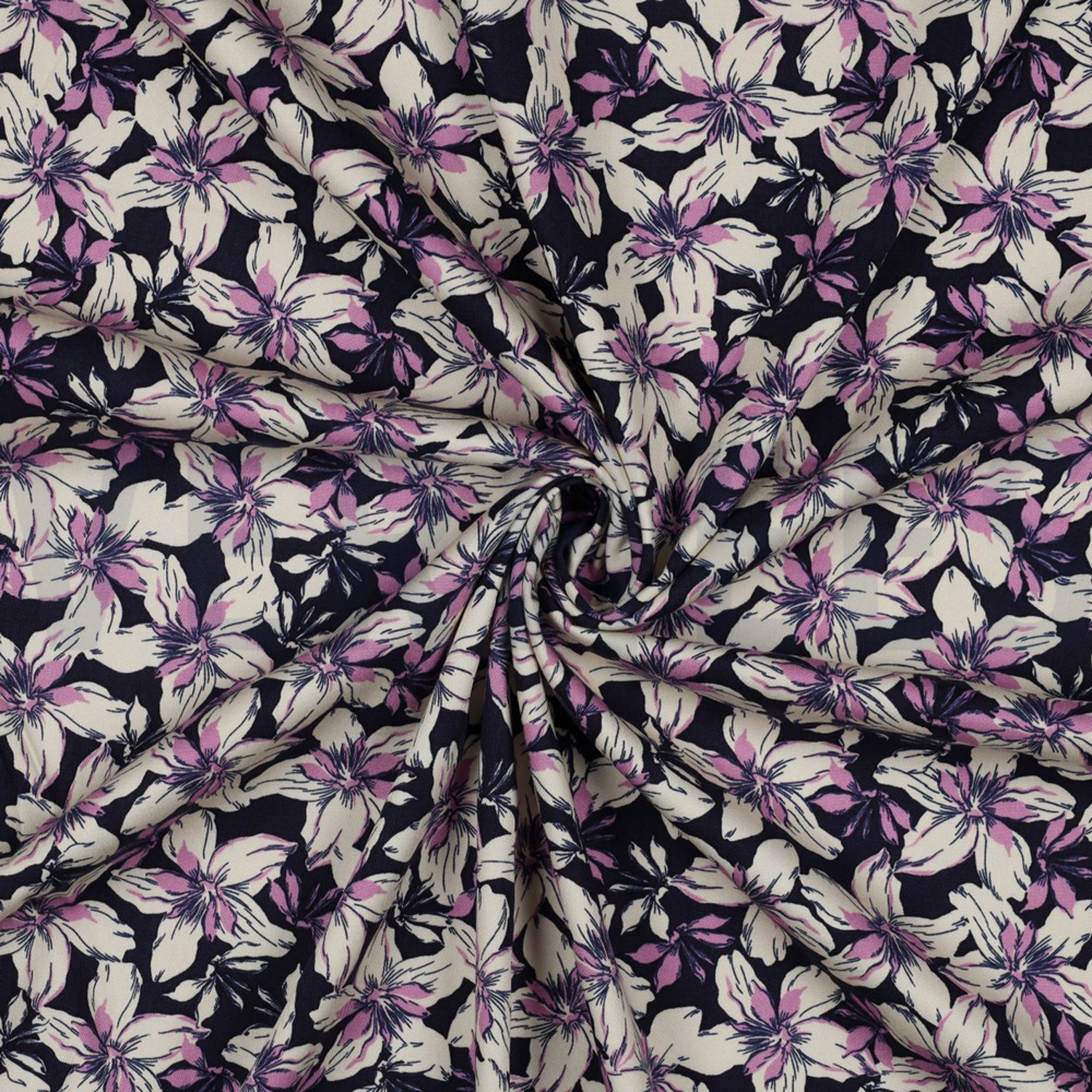 ROSELLA STRETCH FLOWERS NAVY (high resolution) #2