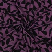 VISCOSE POPLIN STRETCH ABSTRACT PURPLE (thumbnail) #2