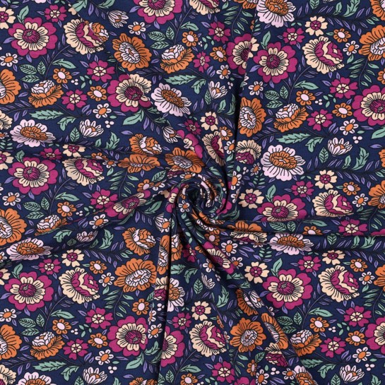 JERSEY BLUMEN MARINEBLAU #7