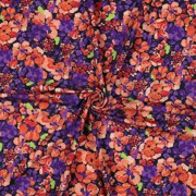 JERSEY DIGITAL FLOWERS NAVY (thumbnail) #2