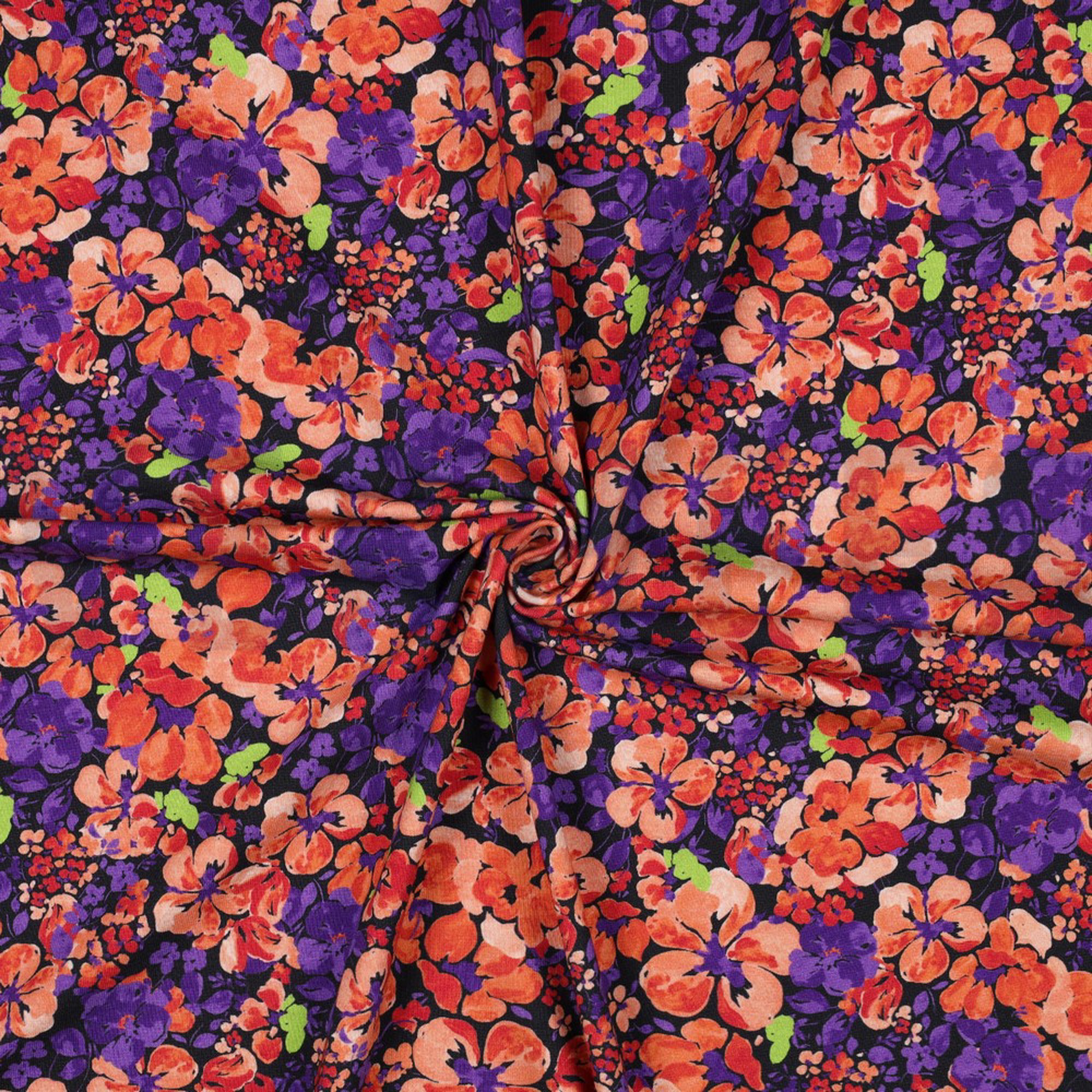 JERSEY DIGITAL FLOWERS NAVY (high resolution) #2