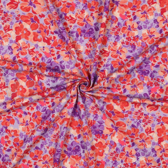 JERSEY DIGITAAL BLOEMEN LILA #7