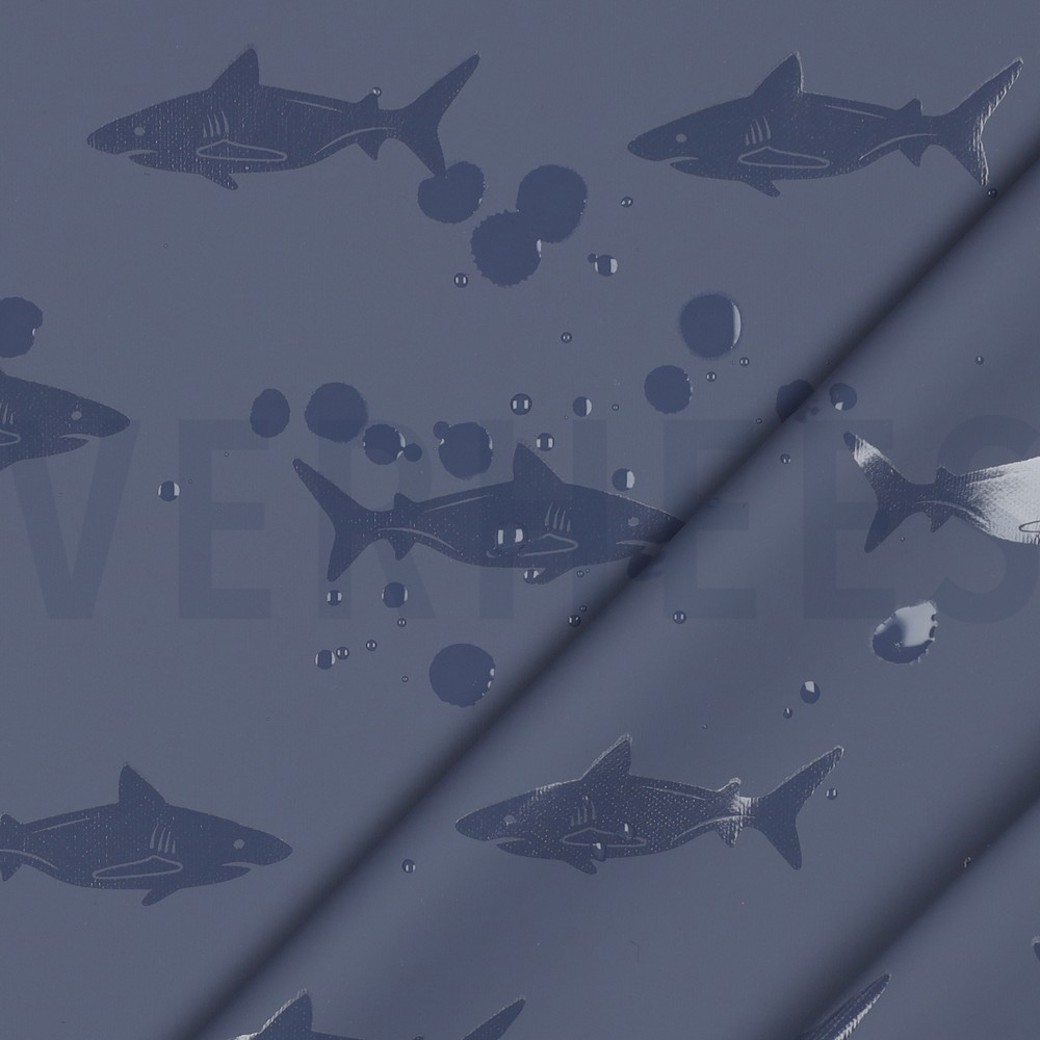 RAINCOAT SHARK NAVY #2
