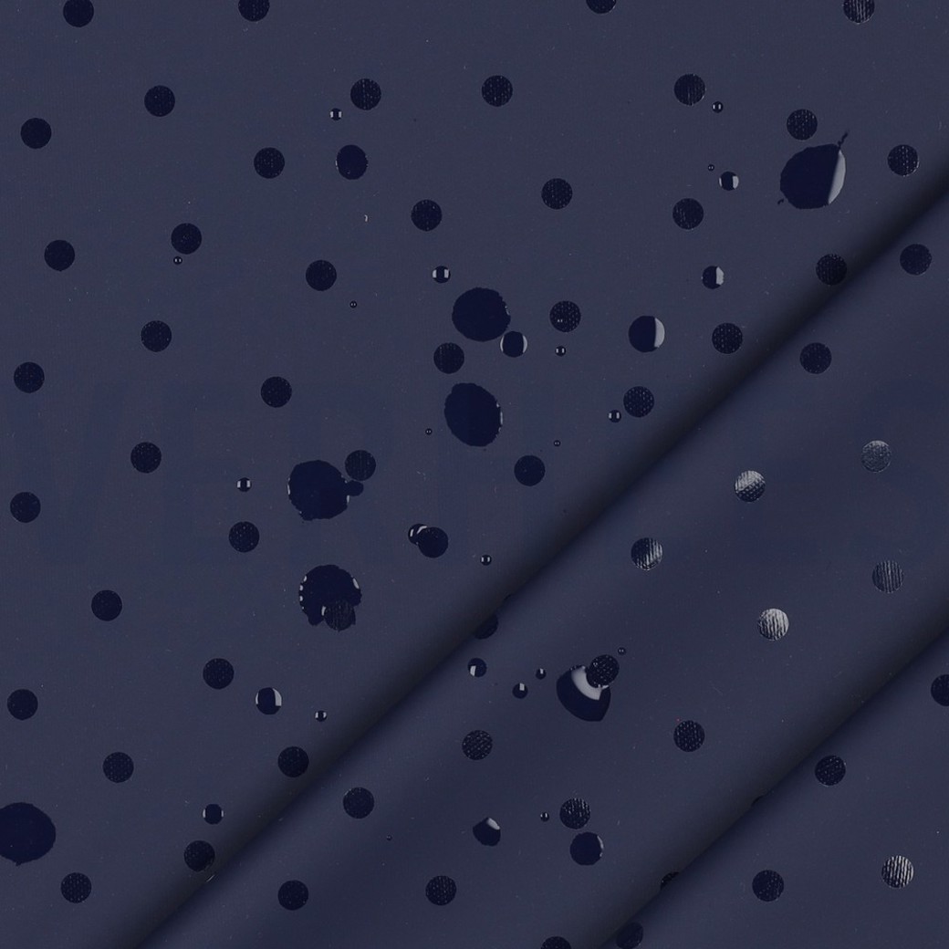 RAINCOAT DOTS NAVY #2