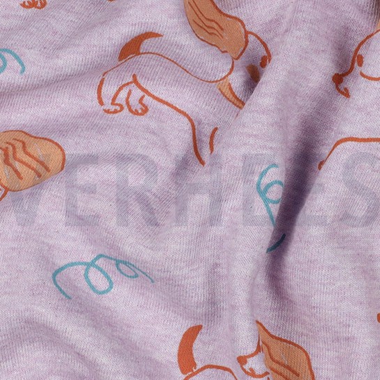 SWEAT MELANGE HUNDE LILA MELIERT #7