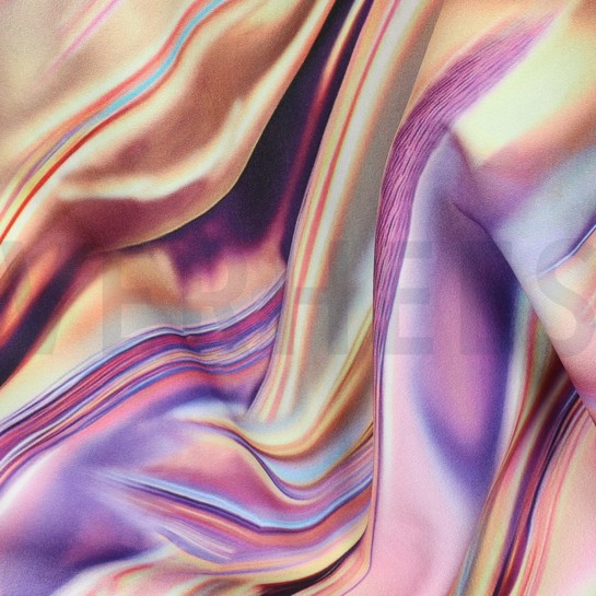 SOFTSHELL DIGITAAL VLOEIBAAR METAAL ROZE / ORANJE #7