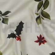 CANVAS DIGITAL CHRISTMAS FLOWERS LINEN LOOK (thumbnail) #2