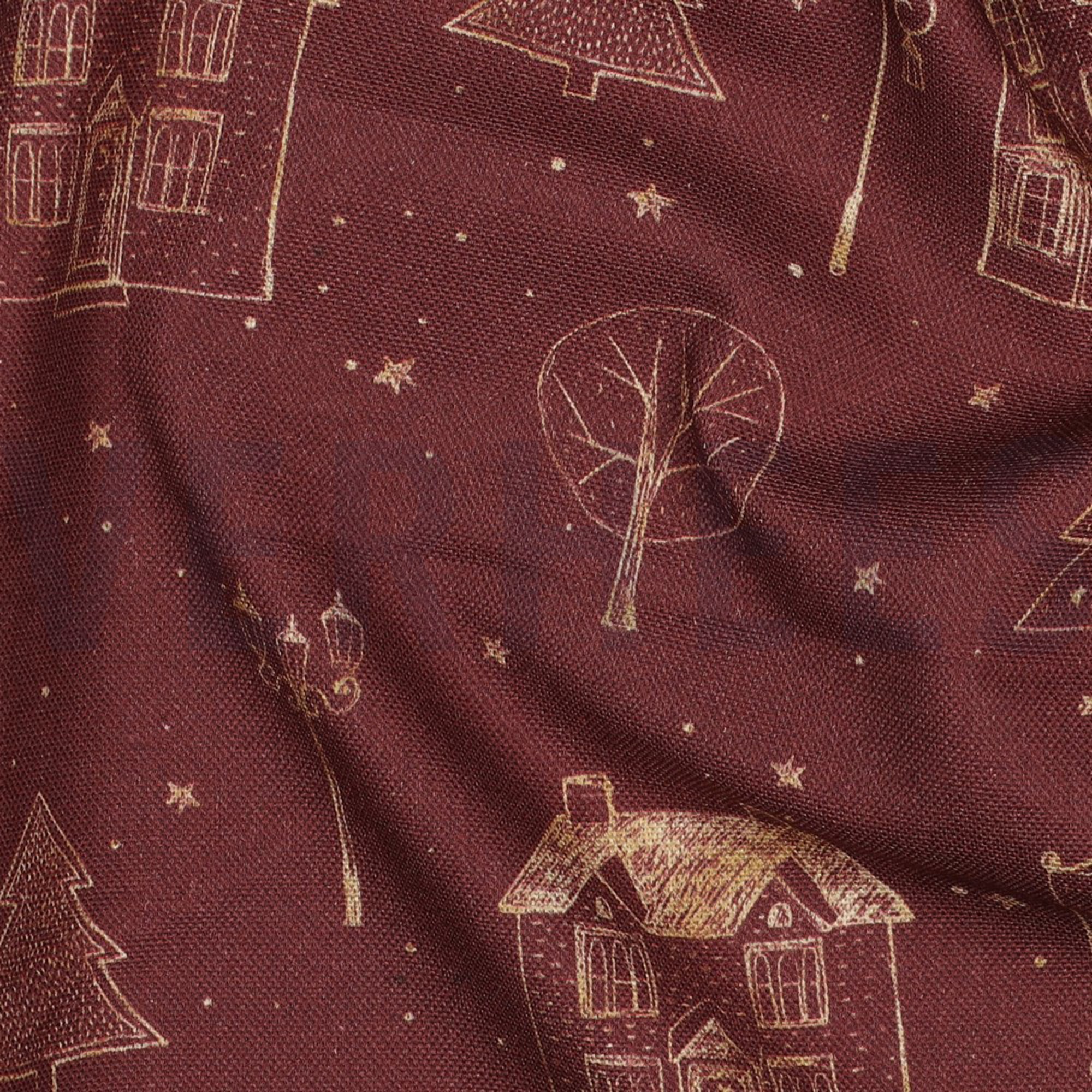 CANVAS DIGITAL CHRISTMAS HOME BORDEAUX (high resolution) #2