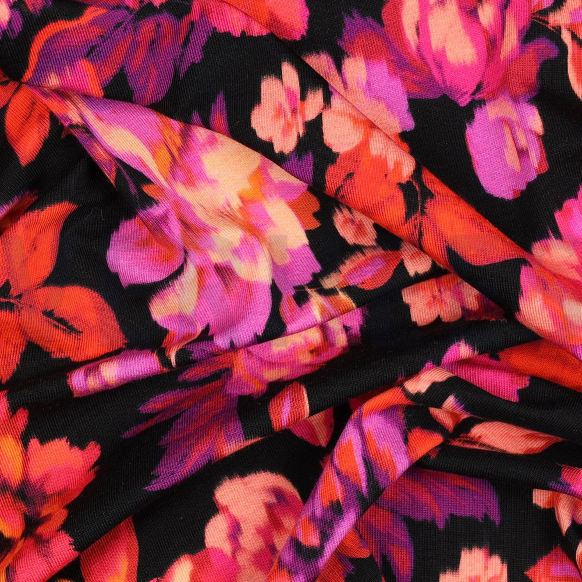 JERSEY DIGITAL FLOWERS BLACK (high resolution) #2