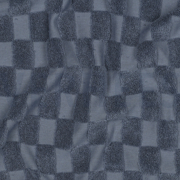 COTTON TOWELLING KNIT CHECKS BLUE (thumbnail) #2