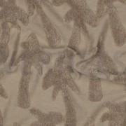 COTTON TOWELLING KNIT PALMTREES SAND (thumbnail) #2