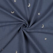 DOUBLE GAUZE EMBROIDERY STARS JEANS (thumbnail) #2