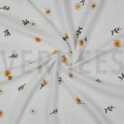 DOUBLE GAUZE EMBROIDERY SUNFLOWERS OFF-WHITE (thumbnail) #2