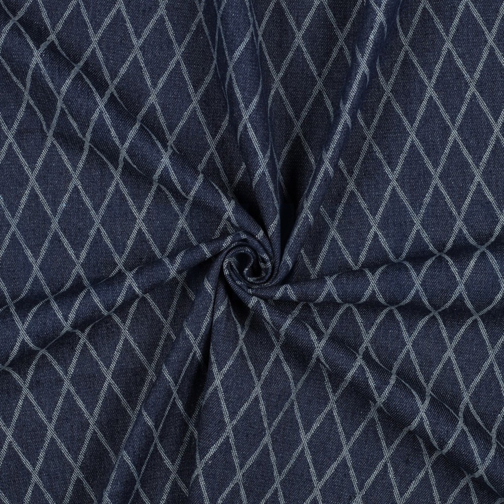JEANS JACQUARD DIAMOND INDIGO #2