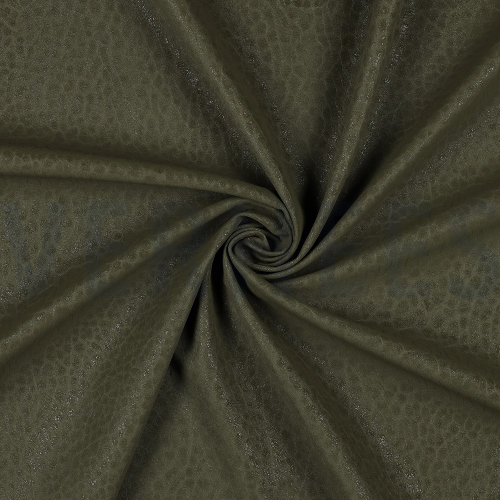 FAUX LEATHER STRUCTURE ARMY GREEN (high resolution) #2
