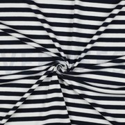 JERSEY YARN DYED STRIPES NAVY (thumbnail) #2