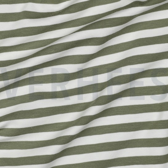 JERSEY GARENGEVERFD STREPEN ZACHTGROEN #7