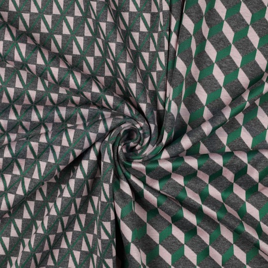 STRICK JACQUARD GRAFIK GRÜN #7