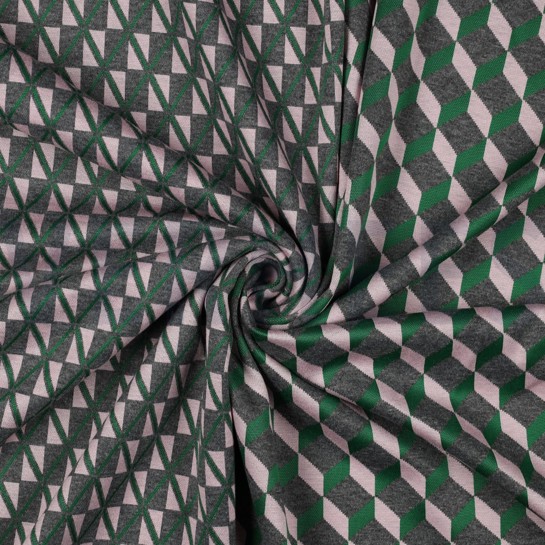 STRICK JACQUARD GRAFIK GRÜN #7