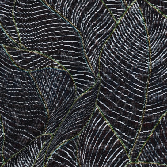 GOBELIN BLÄTTER DUNKELBLAU #7