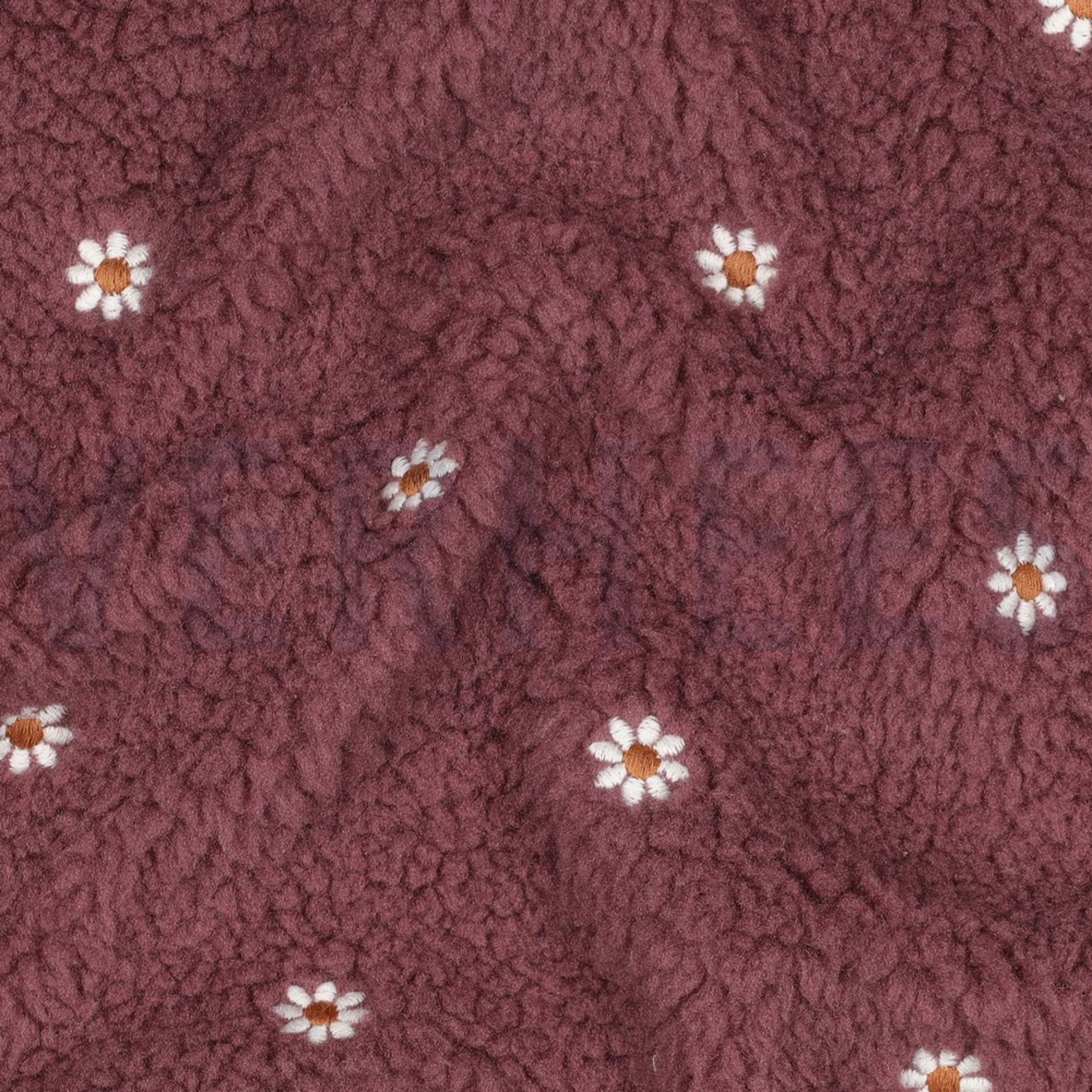 TEDDY EMBROIDERY FLOWERS ROSEWOOD (high resolution) #2