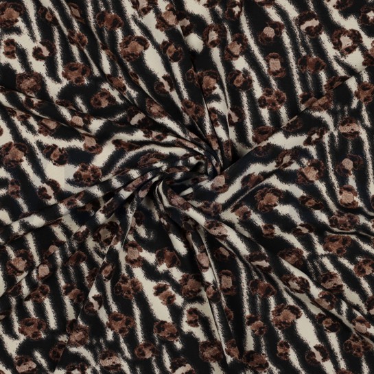 MAGNOLIA STRETCH DIERENHUID ZWART #7