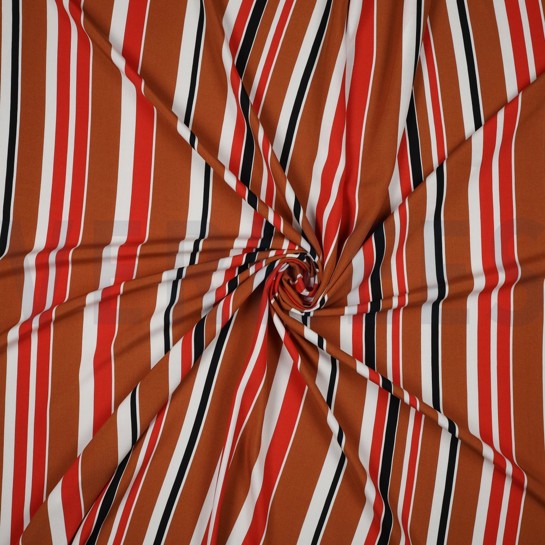 VISCOSE RADIANCE RAYURES BRUN #7