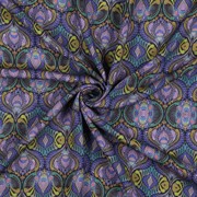 VISCOSE LUREX DIGITAL LEAVES PURPLE (thumbnail) #2